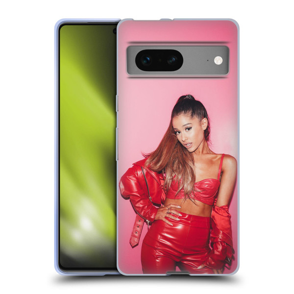 Ariana Grande Dangerous Woman Red Leather Soft Gel Case for Google Pixel 7