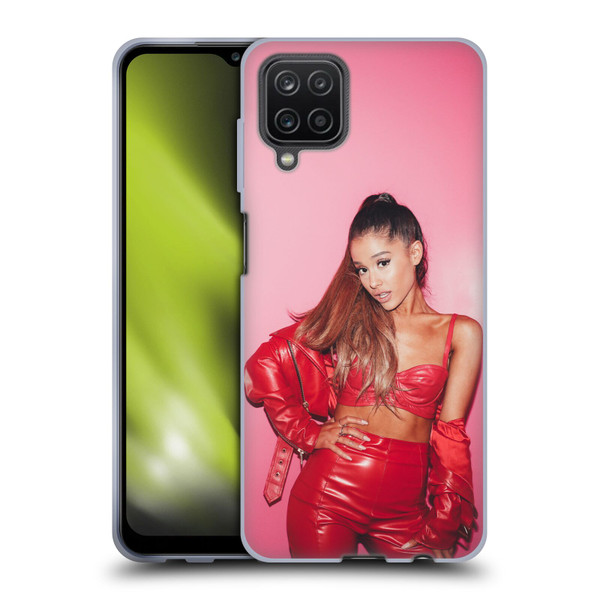 Ariana Grande Dangerous Woman Red Leather Soft Gel Case for Samsung Galaxy A12 (2020)