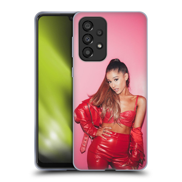 Ariana Grande Dangerous Woman Red Leather Soft Gel Case for Samsung Galaxy A33 5G (2022)