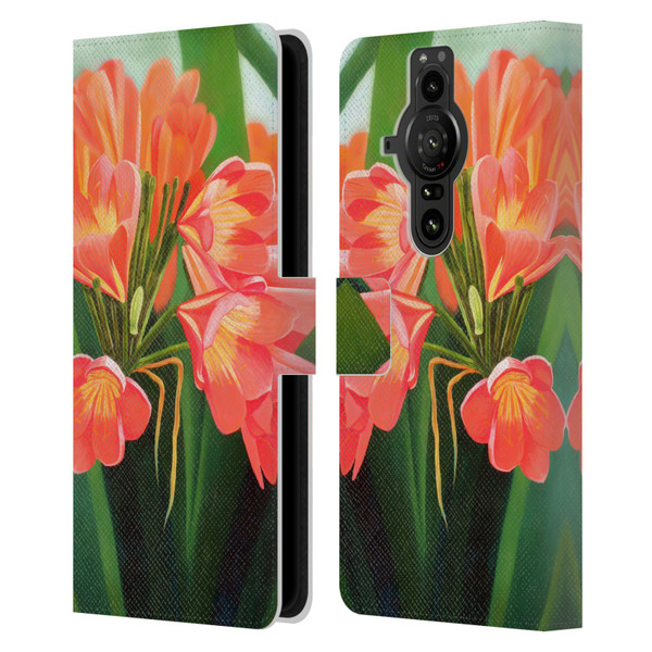 Graeme Stevenson Assorted Designs Flowers 2 Leather Book Wallet Case Cover For Sony Xperia Pro-I