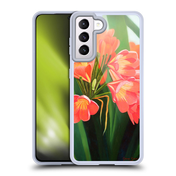 Graeme Stevenson Assorted Designs Flowers 2 Soft Gel Case for Samsung Galaxy S21 5G
