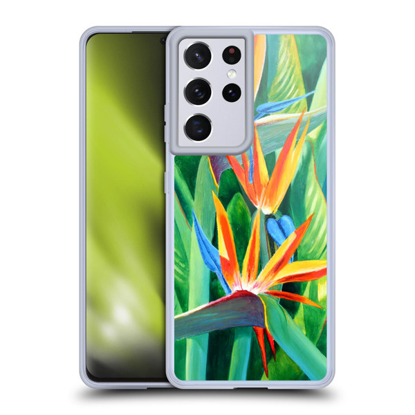 Graeme Stevenson Assorted Designs Birds Of Paradise Soft Gel Case for Samsung Galaxy S21 Ultra 5G
