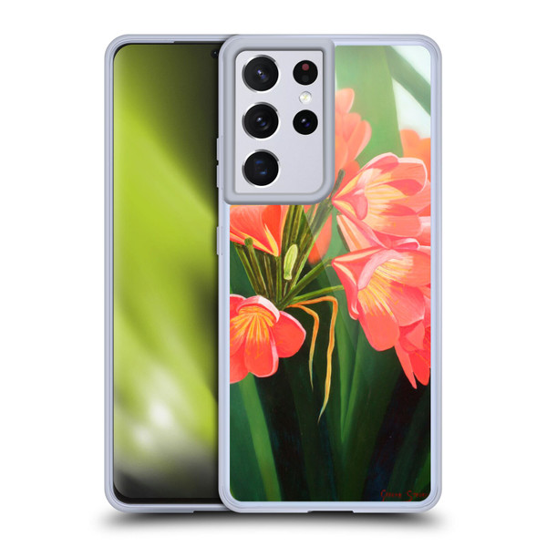 Graeme Stevenson Assorted Designs Flowers 2 Soft Gel Case for Samsung Galaxy S21 Ultra 5G
