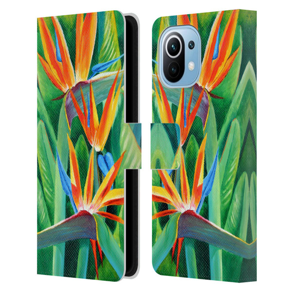Graeme Stevenson Assorted Designs Birds Of Paradise Leather Book Wallet Case Cover For Xiaomi Mi 11