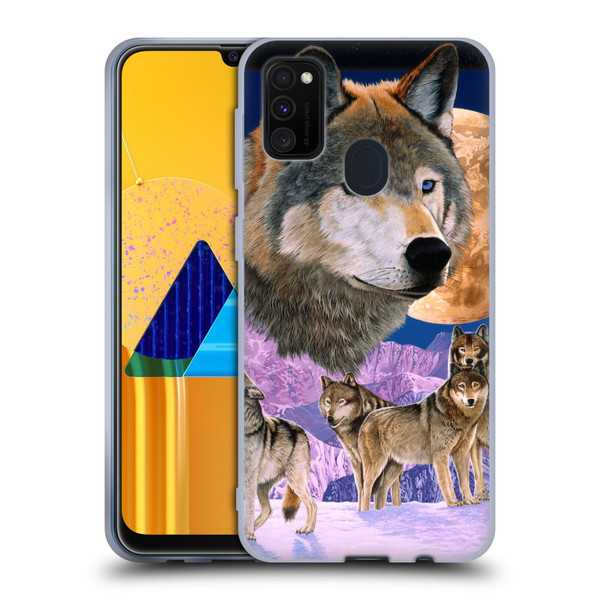 Graeme Stevenson Assorted Designs Wolves Soft Gel Case for Samsung Galaxy M30s (2019)/M21 (2020)