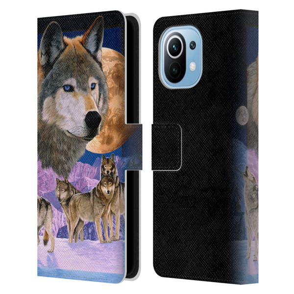 Graeme Stevenson Assorted Designs Wolves Leather Book Wallet Case Cover For Xiaomi Mi 11