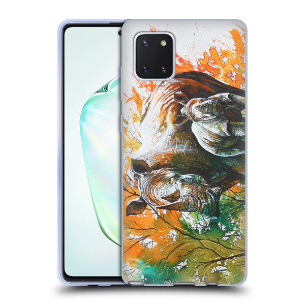 Graeme Stevenson Assorted Designs Rhino Soft Gel Case for Samsung Galaxy Note10 Lite