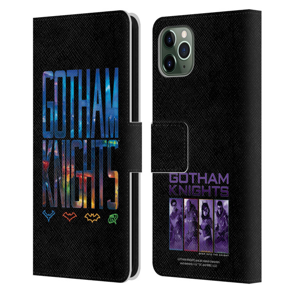Gotham Knights Character Art Logo Leather Book Wallet Case Cover For Apple iPhone 11 Pro Max