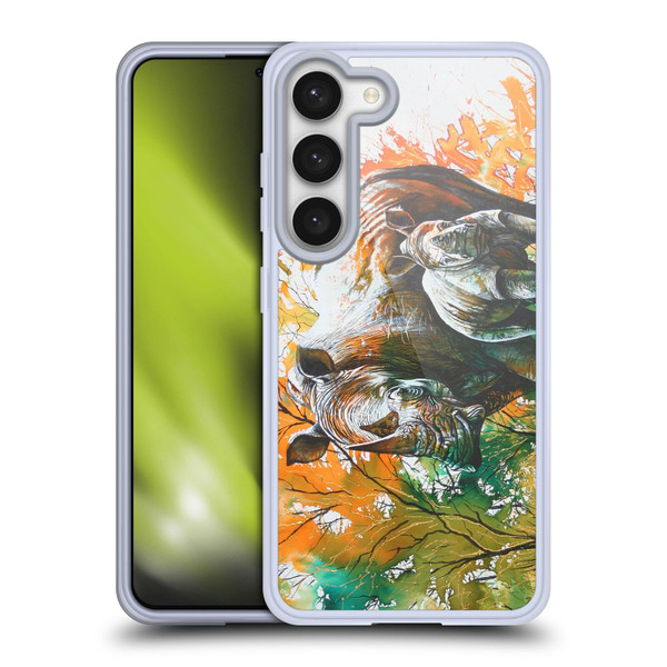 Graeme Stevenson Assorted Designs Rhino Soft Gel Case for Samsung Galaxy S23 5G