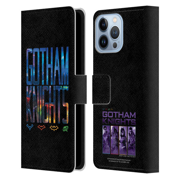 Gotham Knights Character Art Logo Leather Book Wallet Case Cover For Apple iPhone 13 Pro Max