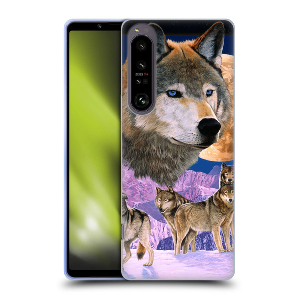 Graeme Stevenson Assorted Designs Wolves Soft Gel Case for Sony Xperia 1 IV