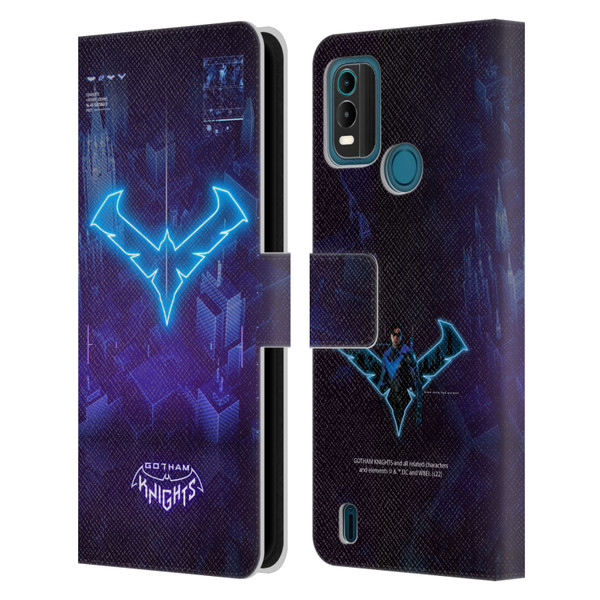Gotham Knights Character Art Nightwing Leather Book Wallet Case Cover For Nokia G11 Plus