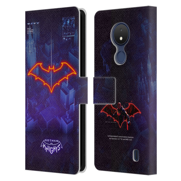 Gotham Knights Character Art Red Hood Leather Book Wallet Case Cover For Nokia C21