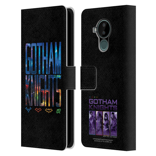 Gotham Knights Character Art Logo Leather Book Wallet Case Cover For Nokia C30