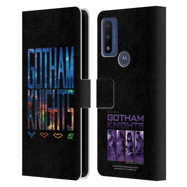 Gotham Knights Character Art Logo Leather Book Wallet Case Cover For Motorola G Pure