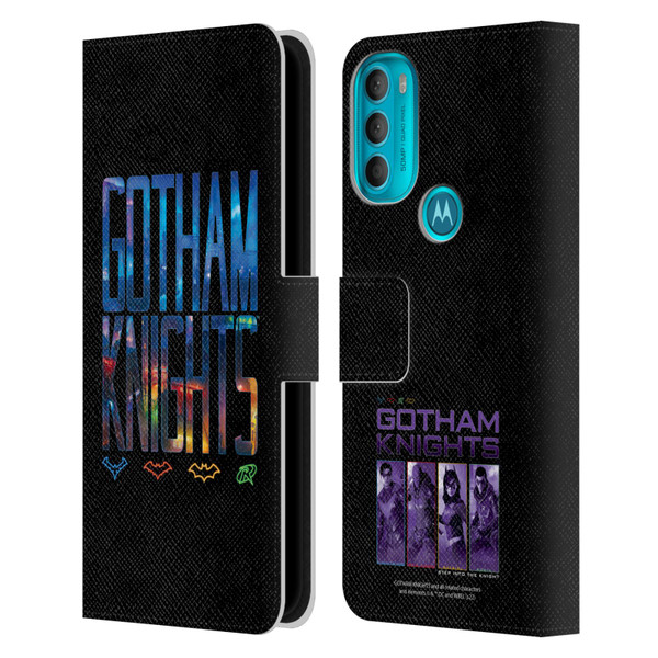 Gotham Knights Character Art Logo Leather Book Wallet Case Cover For Motorola Moto G71 5G