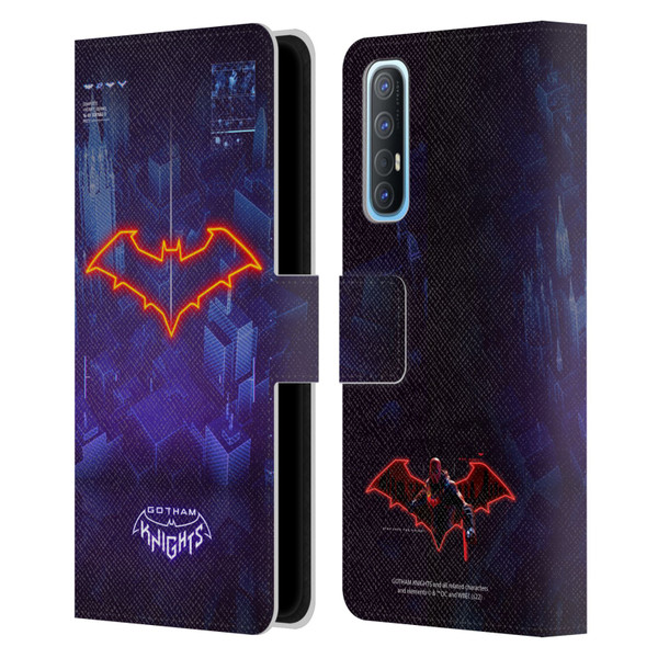 Gotham Knights Character Art Red Hood Leather Book Wallet Case Cover For OPPO Find X2 Neo 5G