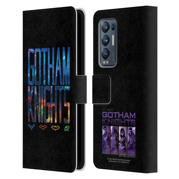 Gotham Knights Character Art Logo Leather Book Wallet Case Cover For OPPO Find X3 Neo / Reno5 Pro+ 5G