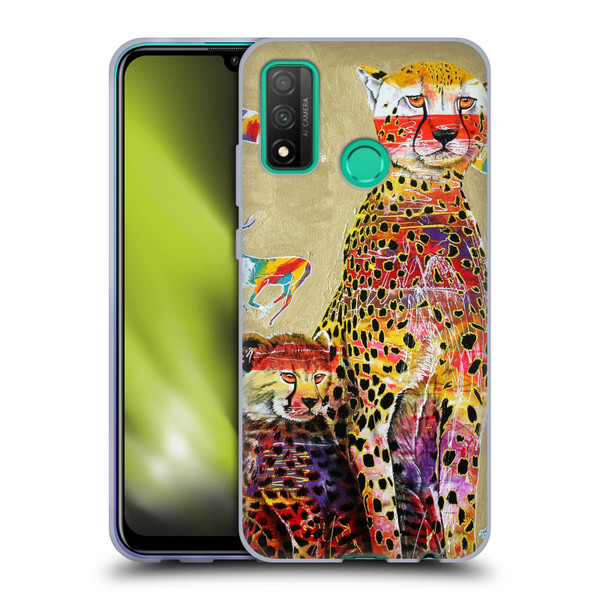 Graeme Stevenson Colourful Wildlife Cheetah Soft Gel Case for Huawei P Smart (2020)