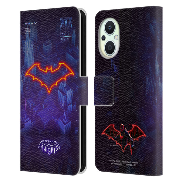 Gotham Knights Character Art Red Hood Leather Book Wallet Case Cover For OPPO Reno8 Lite