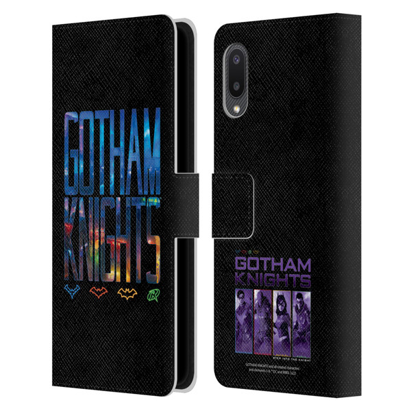 Gotham Knights Character Art Logo Leather Book Wallet Case Cover For Samsung Galaxy A02/M02 (2021)