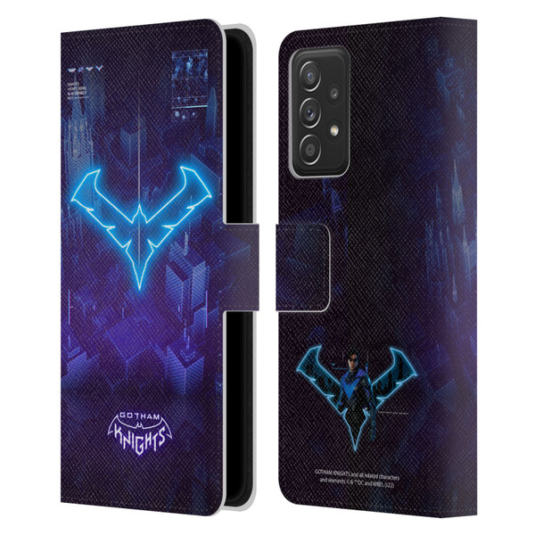 Gotham Knights Character Art Nightwing Leather Book Wallet Case Cover For Samsung Galaxy A53 5G (2022)