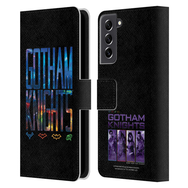 Gotham Knights Character Art Logo Leather Book Wallet Case Cover For Samsung Galaxy S21 FE 5G