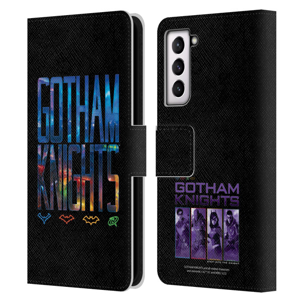 Gotham Knights Character Art Logo Leather Book Wallet Case Cover For Samsung Galaxy S21 5G