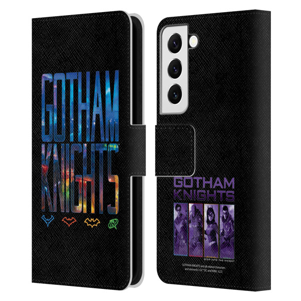 Gotham Knights Character Art Logo Leather Book Wallet Case Cover For Samsung Galaxy S22 5G