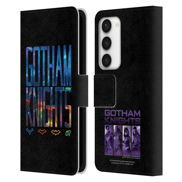Gotham Knights Character Art Logo Leather Book Wallet Case Cover For Samsung Galaxy S23 5G