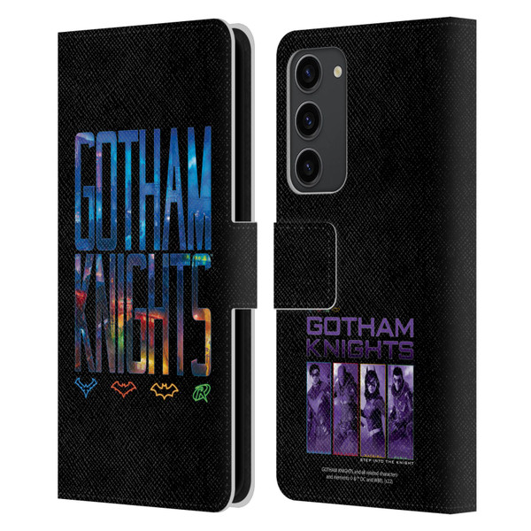 Gotham Knights Character Art Logo Leather Book Wallet Case Cover For Samsung Galaxy S23+ 5G