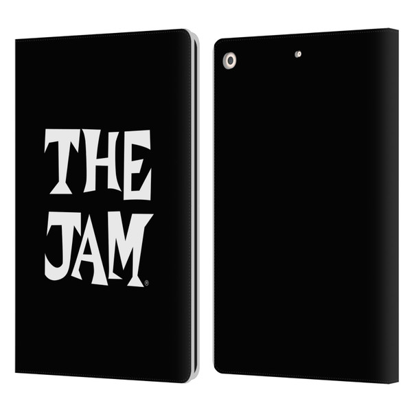 The Jam Key Art Black White Logo Leather Book Wallet Case Cover For Apple iPad 10.2 2019/2020/2021