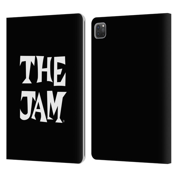 The Jam Key Art Black White Logo Leather Book Wallet Case Cover For Apple iPad Pro 11 2020 / 2021 / 2022
