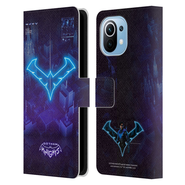 Gotham Knights Character Art Nightwing Leather Book Wallet Case Cover For Xiaomi Mi 11