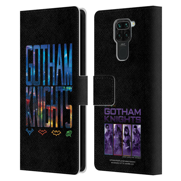 Gotham Knights Character Art Logo Leather Book Wallet Case Cover For Xiaomi Redmi Note 9 / Redmi 10X 4G