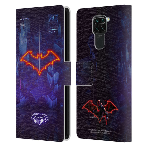 Gotham Knights Character Art Red Hood Leather Book Wallet Case Cover For Xiaomi Redmi Note 9 / Redmi 10X 4G