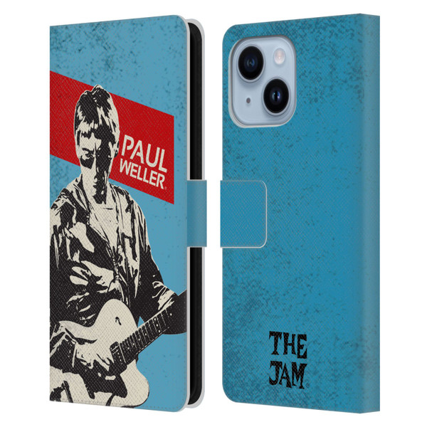 The Jam Key Art Paul Weller Leather Book Wallet Case Cover For Apple iPhone 14 Plus