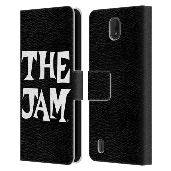 The Jam Key Art Black White Logo Leather Book Wallet Case Cover For Nokia C01 Plus/C1 2nd Edition