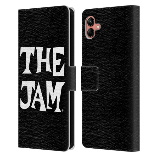 The Jam Key Art Black White Logo Leather Book Wallet Case Cover For Samsung Galaxy A04 (2022)