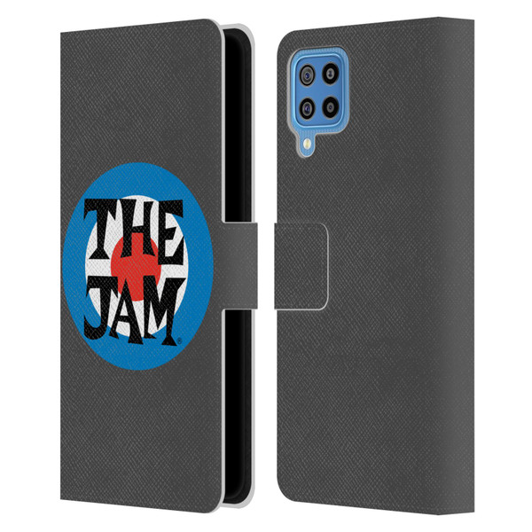 The Jam Key Art Target Logo Leather Book Wallet Case Cover For Samsung Galaxy F22 (2021)