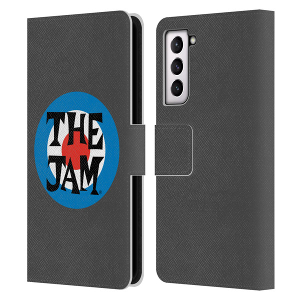 The Jam Key Art Target Logo Leather Book Wallet Case Cover For Samsung Galaxy S21 5G