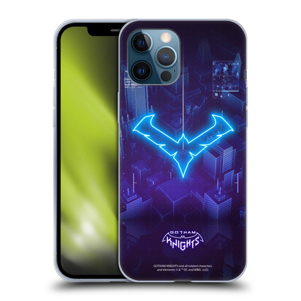 Gotham Knights Character Art Nightwing Soft Gel Case for Apple iPhone 12 Pro Max