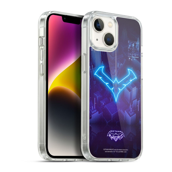 Gotham Knights Character Art Nightwing Soft Gel Case for Apple iPhone 14