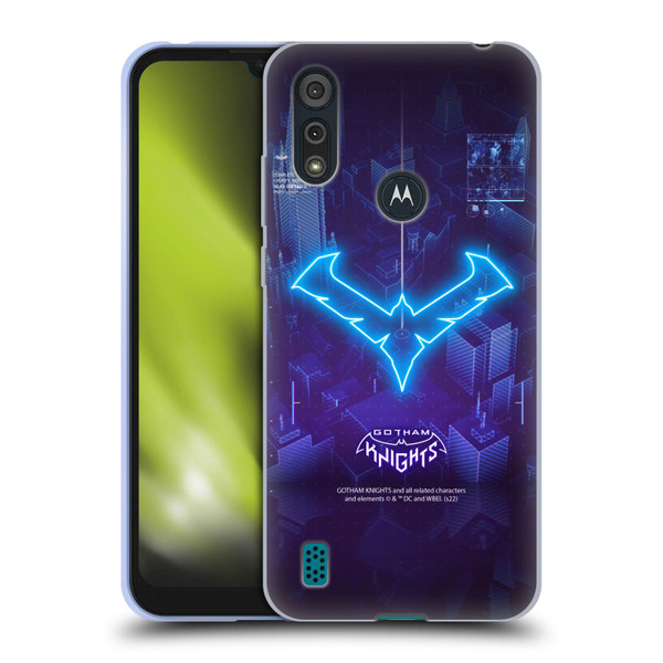 Gotham Knights Character Art Nightwing Soft Gel Case for Motorola Moto E6s (2020)
