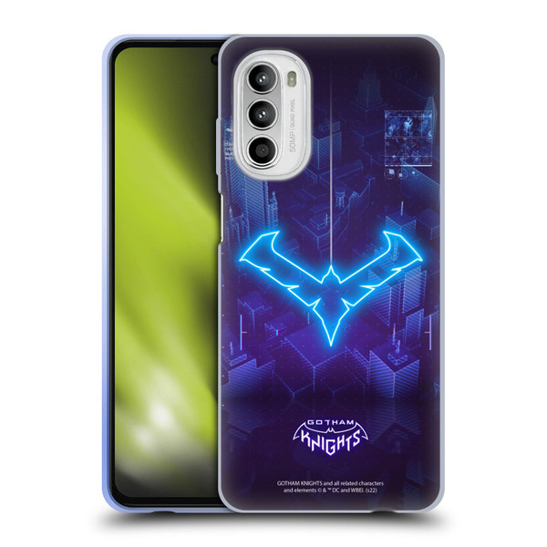 Gotham Knights Character Art Nightwing Soft Gel Case for Motorola Moto G52