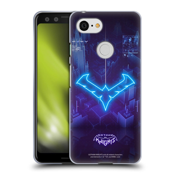 Gotham Knights Character Art Nightwing Soft Gel Case for Google Pixel 3