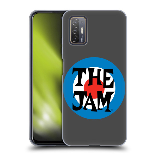 The Jam Key Art Target Logo Soft Gel Case for HTC Desire 21 Pro 5G