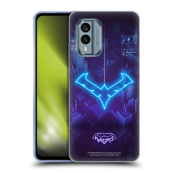 Gotham Knights Character Art Nightwing Soft Gel Case for Nokia X30