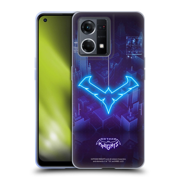 Gotham Knights Character Art Nightwing Soft Gel Case for OPPO Reno8 4G