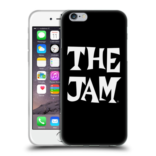The Jam Key Art Black White Logo Soft Gel Case for Apple iPhone 6 / iPhone 6s
